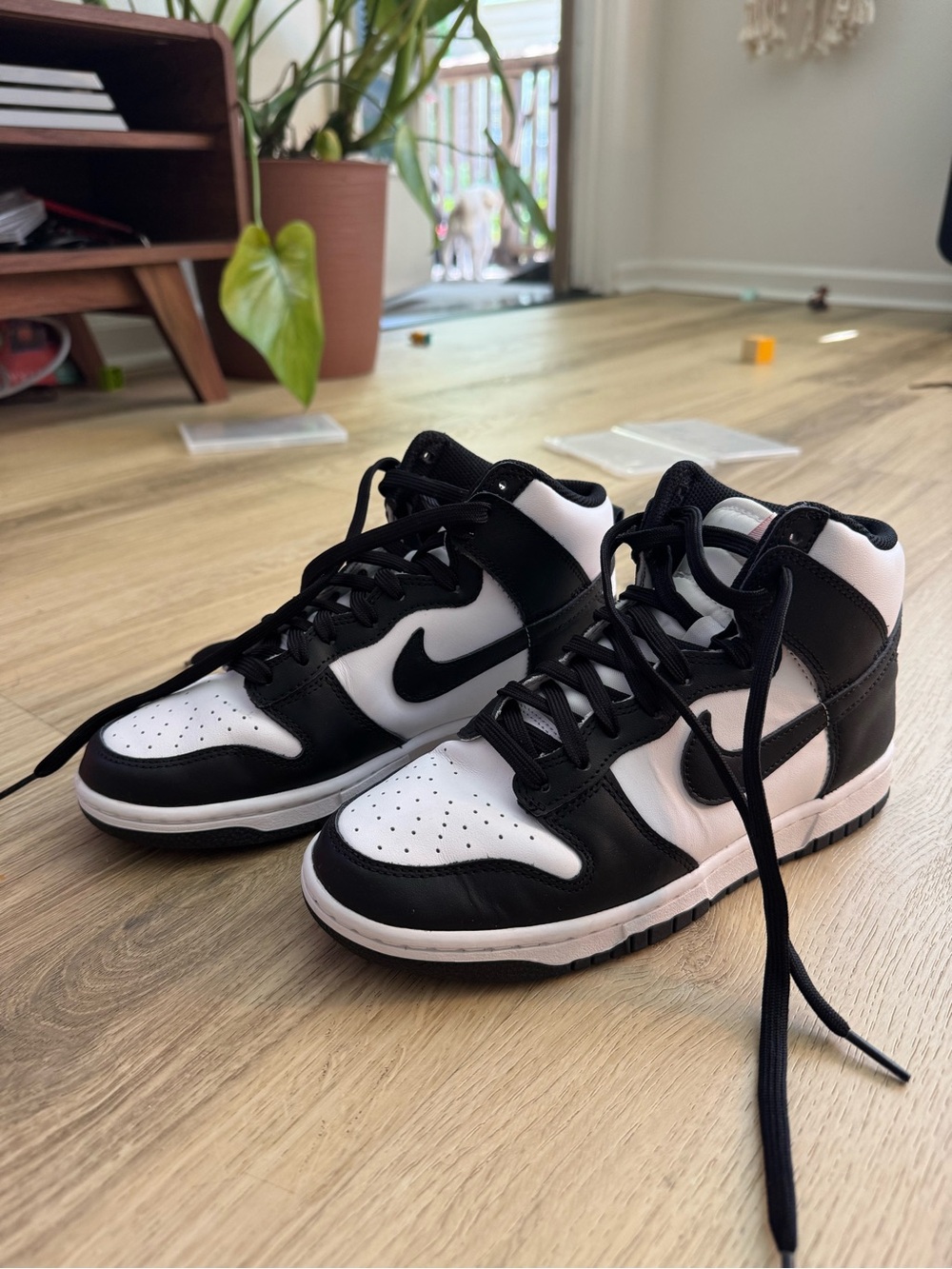 Nike Black & White High-Top Sneakers
